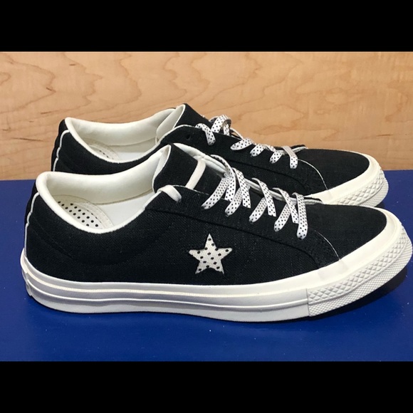 converse one star chambray dots low top